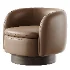 Muir Oxblood Velvet Swivel Chair - Thumbnail 5