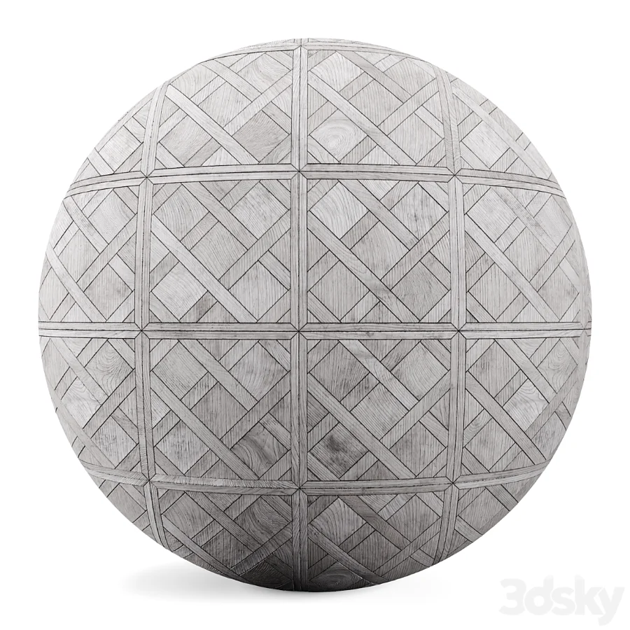FB22 PBR Parquet floor and wooden mosaic 4K Image 3