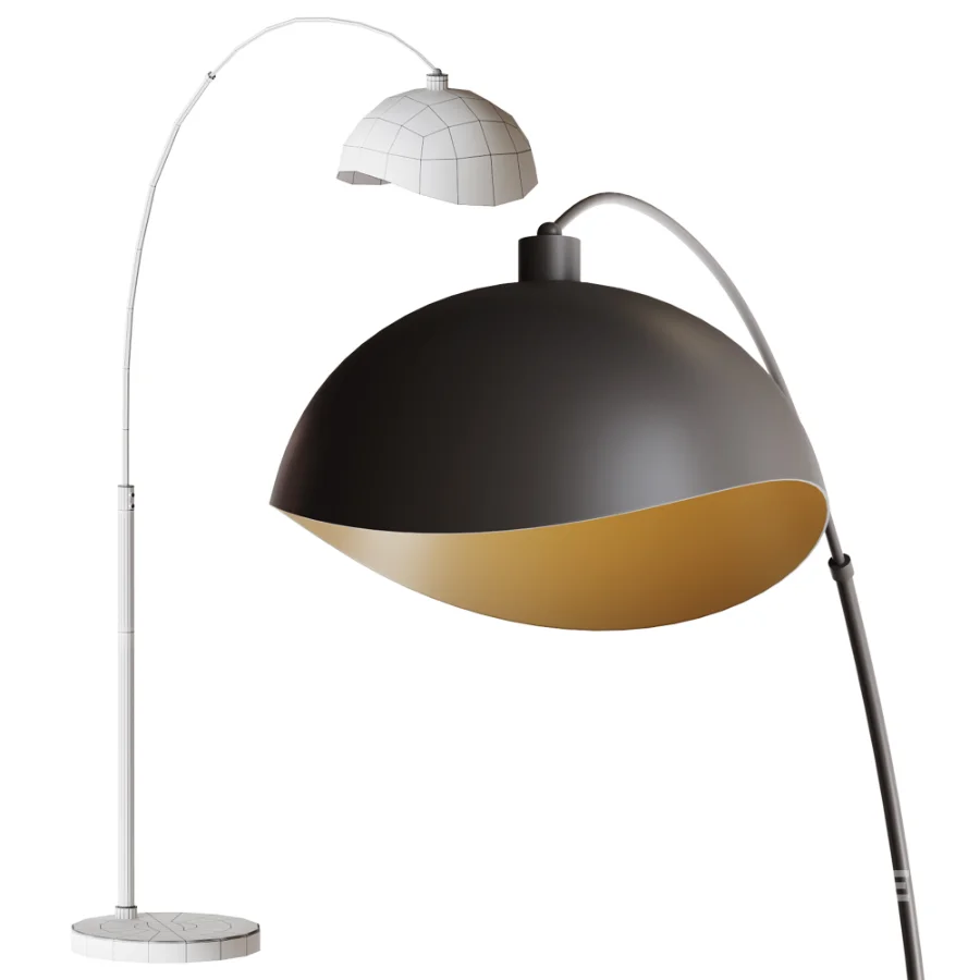 Luna Bella Arc Floor Lamp Image 3