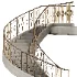 Neoclassical Curved Staircase with Diamond Railing - Thumbnail 6