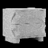 Solid Wood Bedside Table with Hand-Carved Drawer - Thumbnail 2