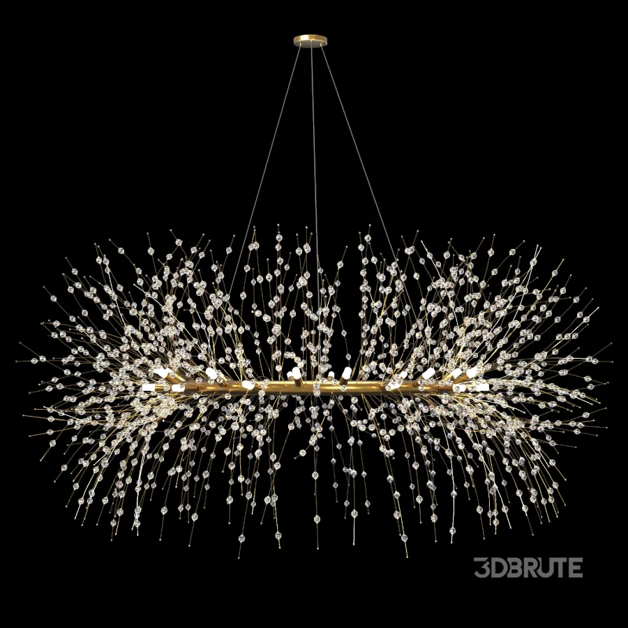 Modern light crystal chandelier Image 1