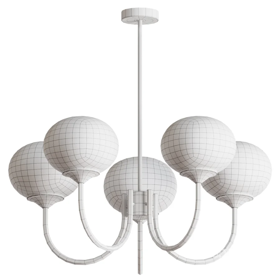 Brass Modern Chandelier Image 3