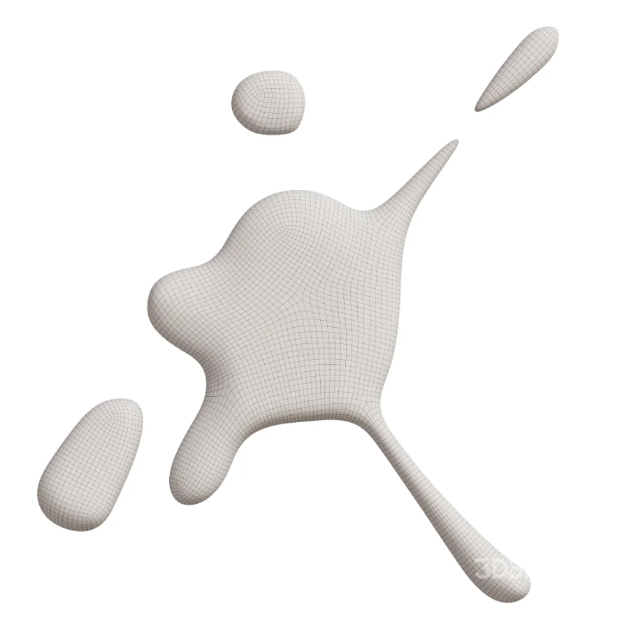 Wall Decor Liquid Chrome Splash Image 6