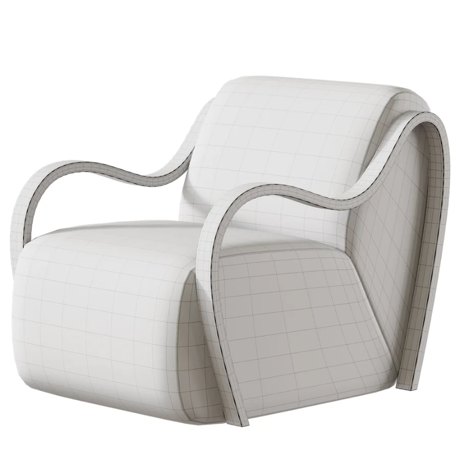 Upholstered Lounge Chair Image 4