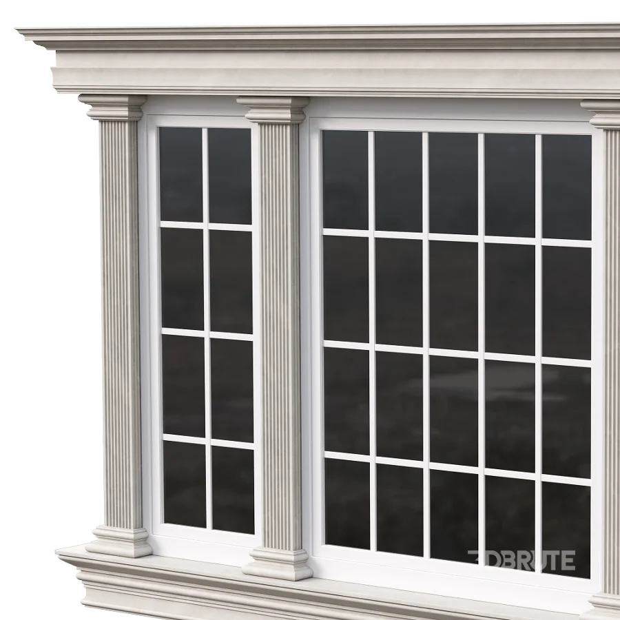 Architectural Classic Window 3D Model 18 Image 2