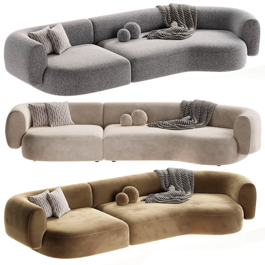 Contemporary Modern Hug Modular Sofa in Famiglia Fabric by Collector Studio Image 5