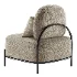 Yellow Linen Accent Chair - Thumbnail 4