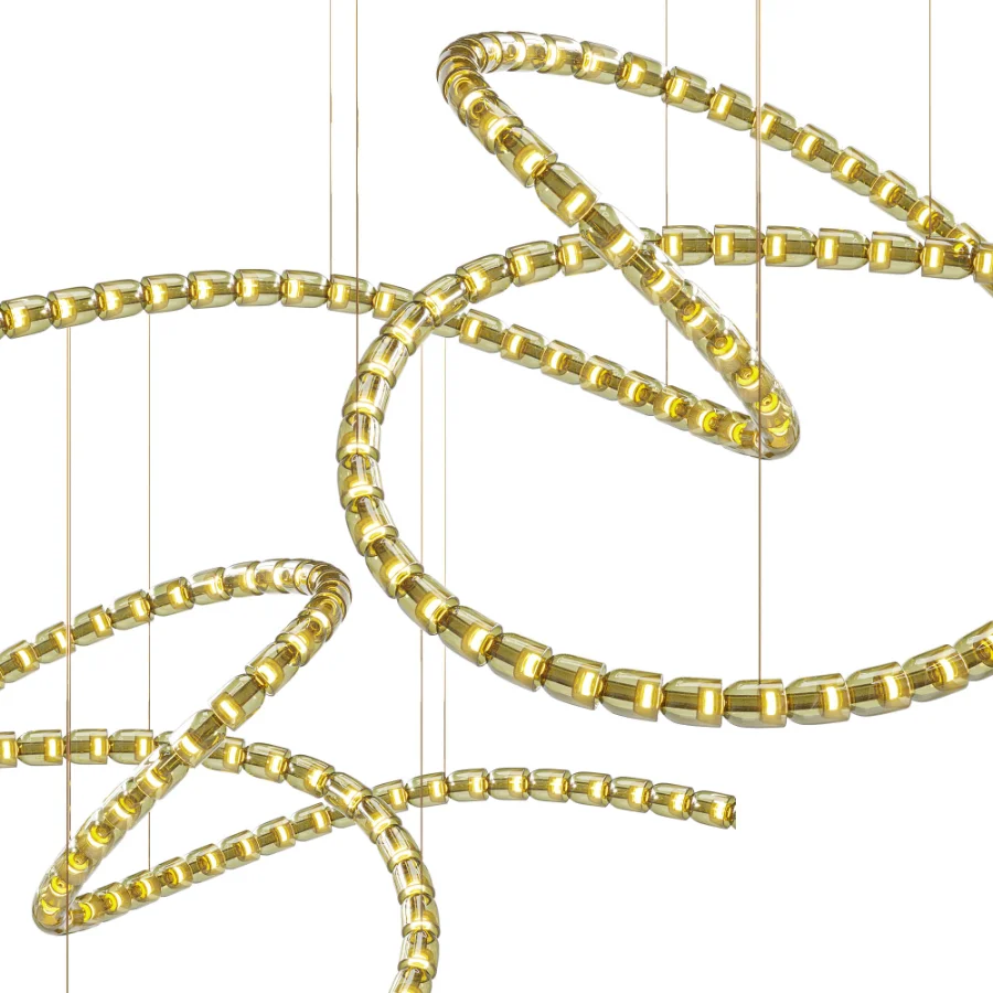 Gabriel Twist LED Chandelier Image 4