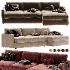 Lounge Deep 2 Piece Sectional Sofa with Chaise Lounge - Thumbnail 7