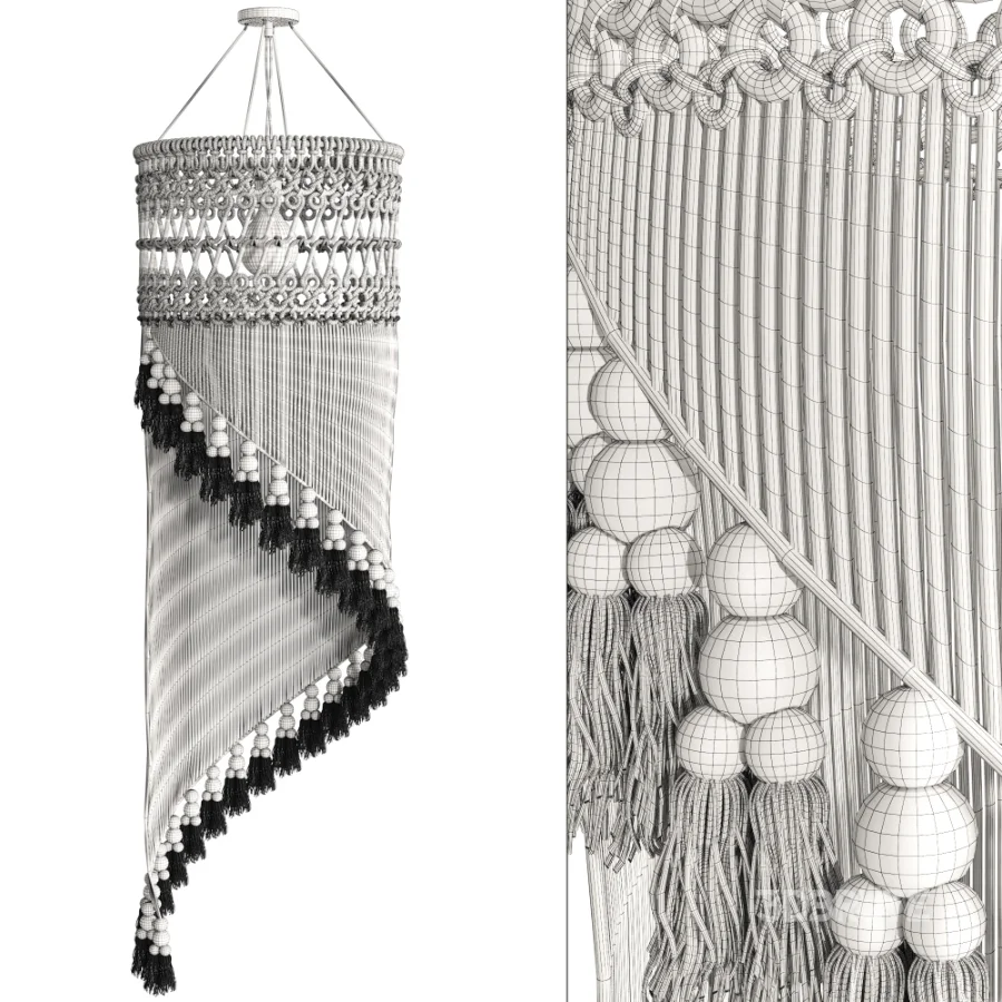 Macrame Pendant Lamp Image 6