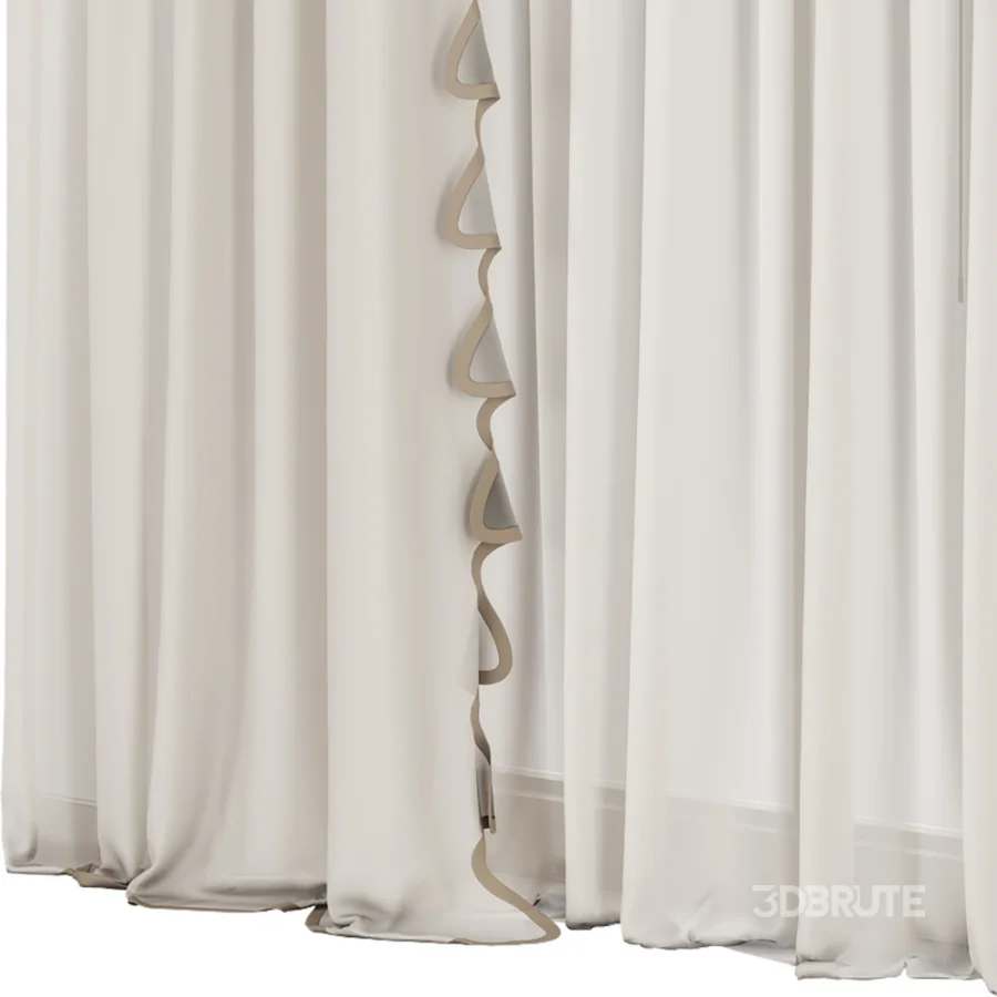 Silk and Cotton Curtain Set 127 Image 4