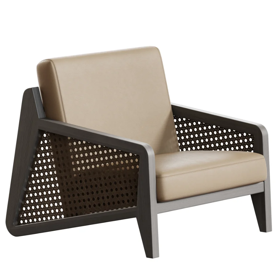Solid Color Ash Arm Chair Image 4