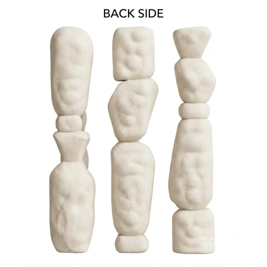 Minimalist Plaster Stacked Sculptures Image 5