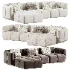 Westwing Teddy Boucle Modular Sofa with Tayla Pouf - Thumbnail 4