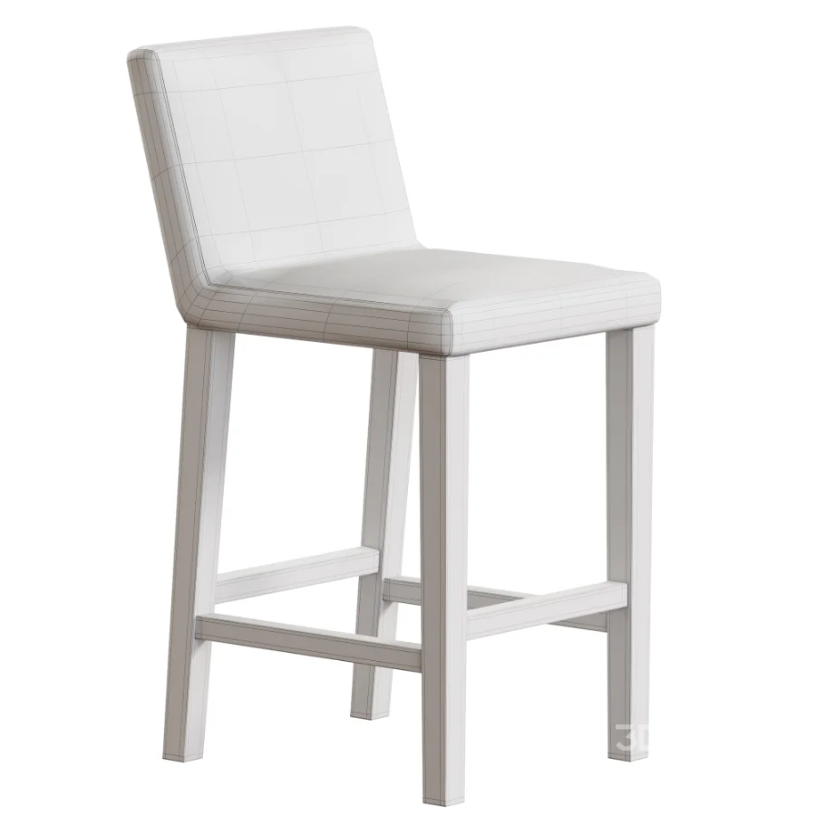 Morgan Armless Fabric Bar Counter Stool Image 5