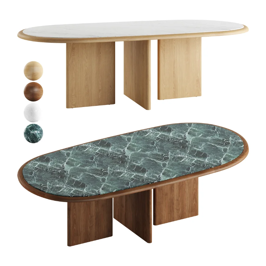 SUISEKI Oval Table by Riva1920 Image 1