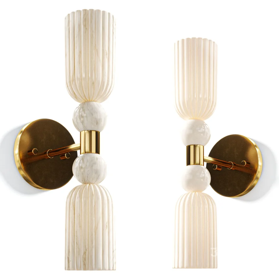 Luxurious wall lamp marble Image 3
