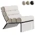 Brialle Boucle Upholstered Armless Accent Chair - Thumbnail 1