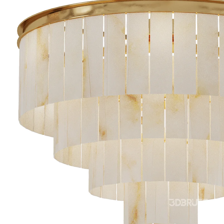 Afralia Marble Ceiling Chandelier Image 3
