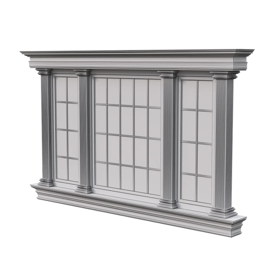 Architectural Classic Window 3D Model 18 Image 1