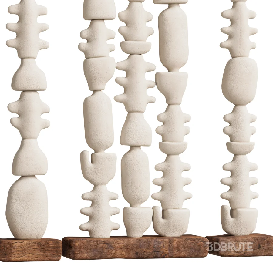 Abstract Sculptural Columns 02 Image 2