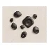 Modern Liquid Gold Pebble Wall Sculptures Set - Thumbnail 1