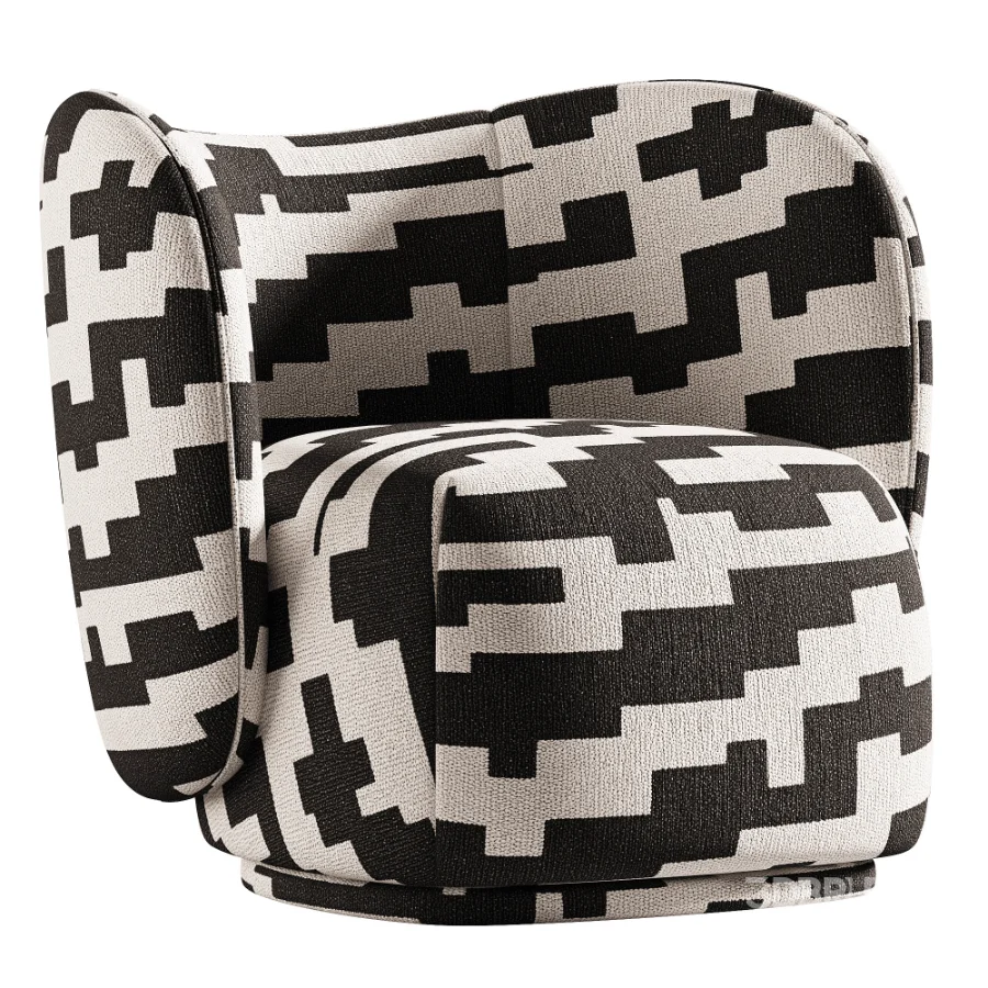 Rico Lounge Chair with Swivel Base Image 2