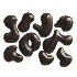 Organic Liquid Droplets Glossy Black Metal Wall Sculpture Abstract - Thumbnail 1