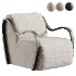 Upholstered Lounge Chair - Thumbnail 1
