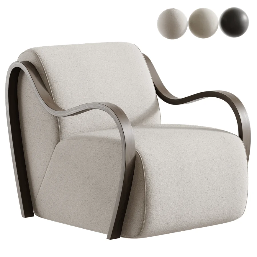 Upholstered Lounge Chair Image 1