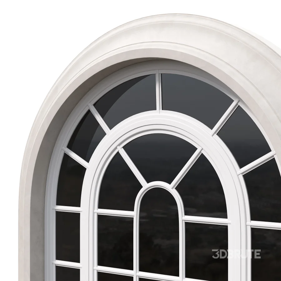 Architectural Classic Window 3D Model 16 Image 4