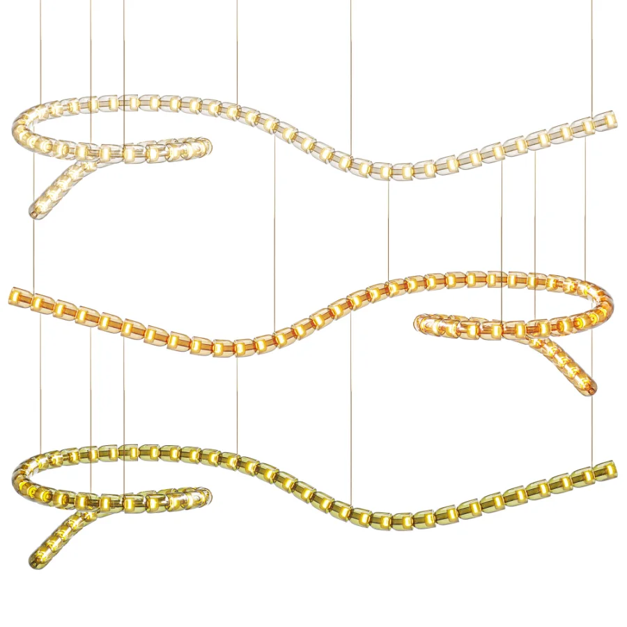 Gabriel Wave LED Chandelier Image 6