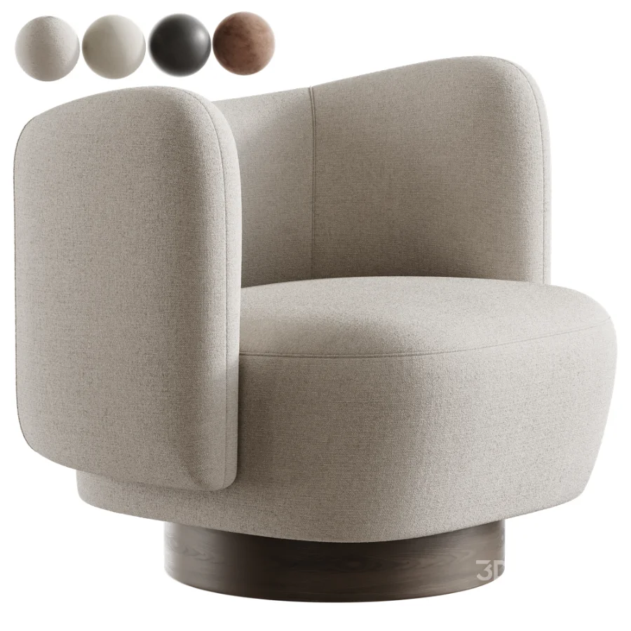 Novara Swivel Accent Chair Image 1