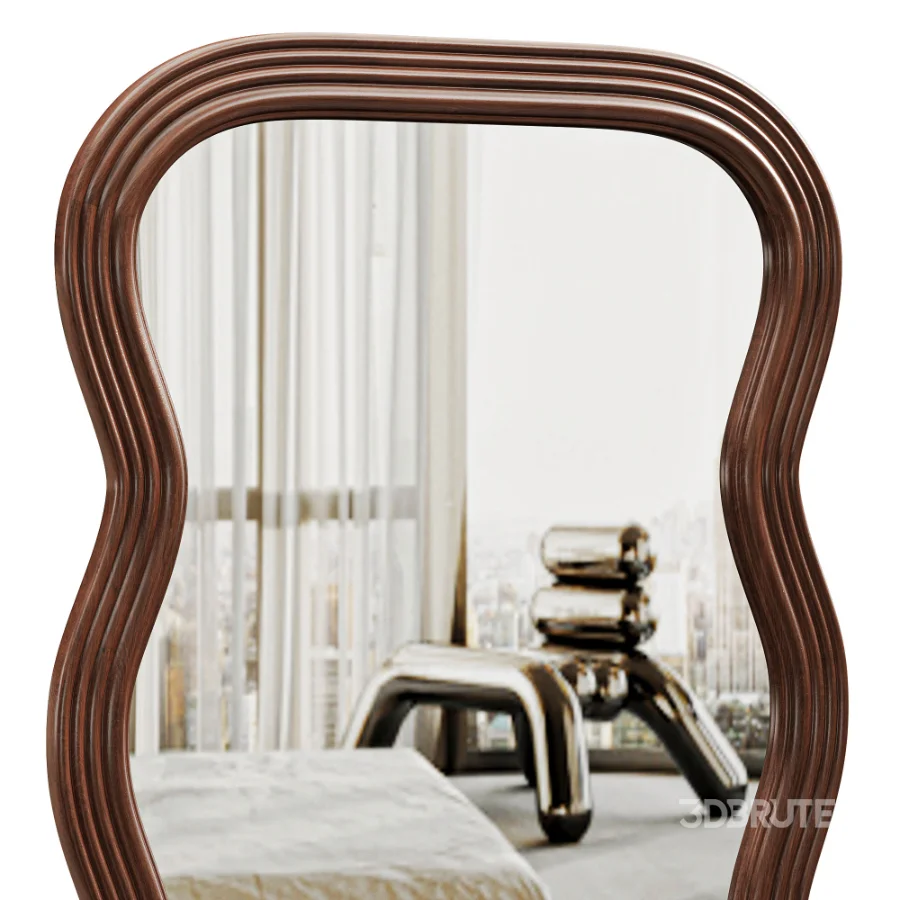 Frances Natural Floor Mirror Image 7