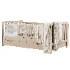 Minimalist White Toddler Bed with Storage - Thumbnail 1