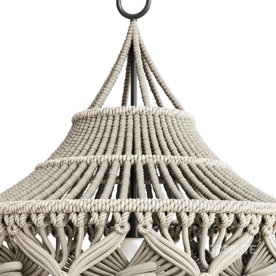 Macrame Pendant Lamp Image 1