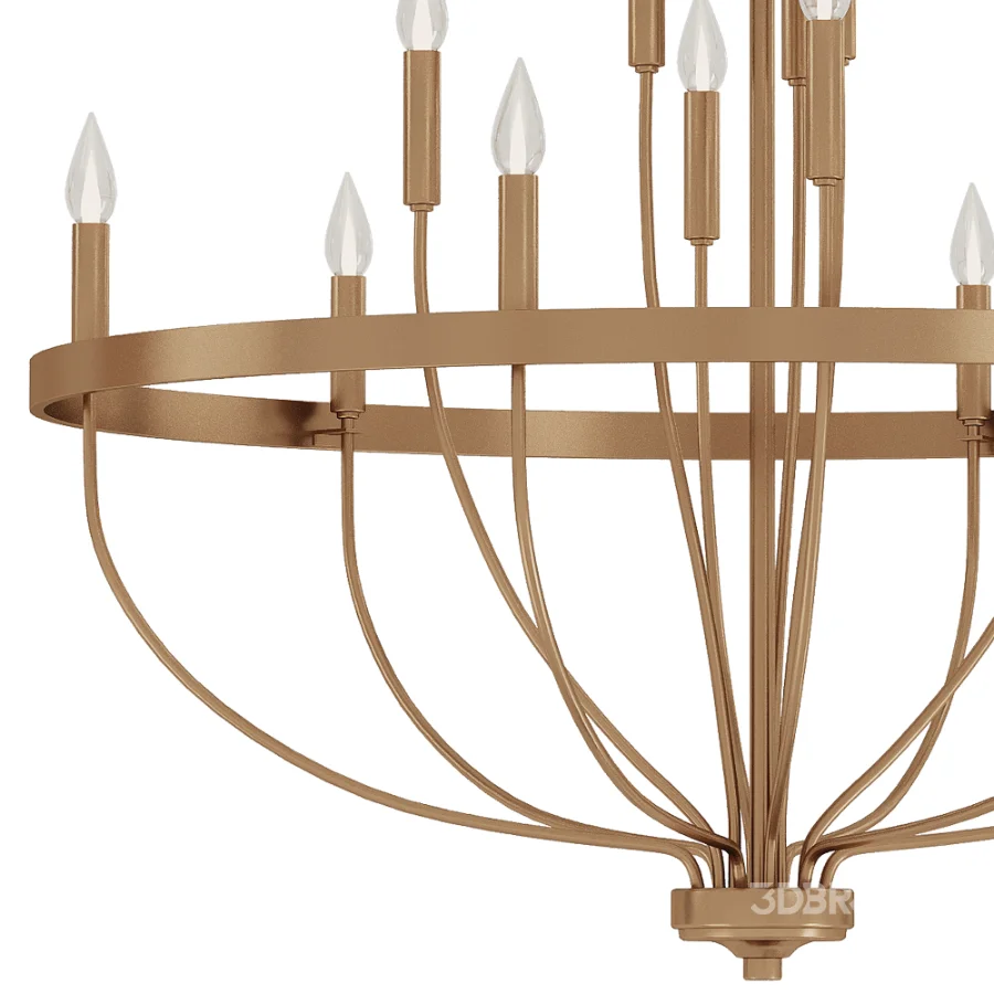 Graceful Curve Chandelier Image 8