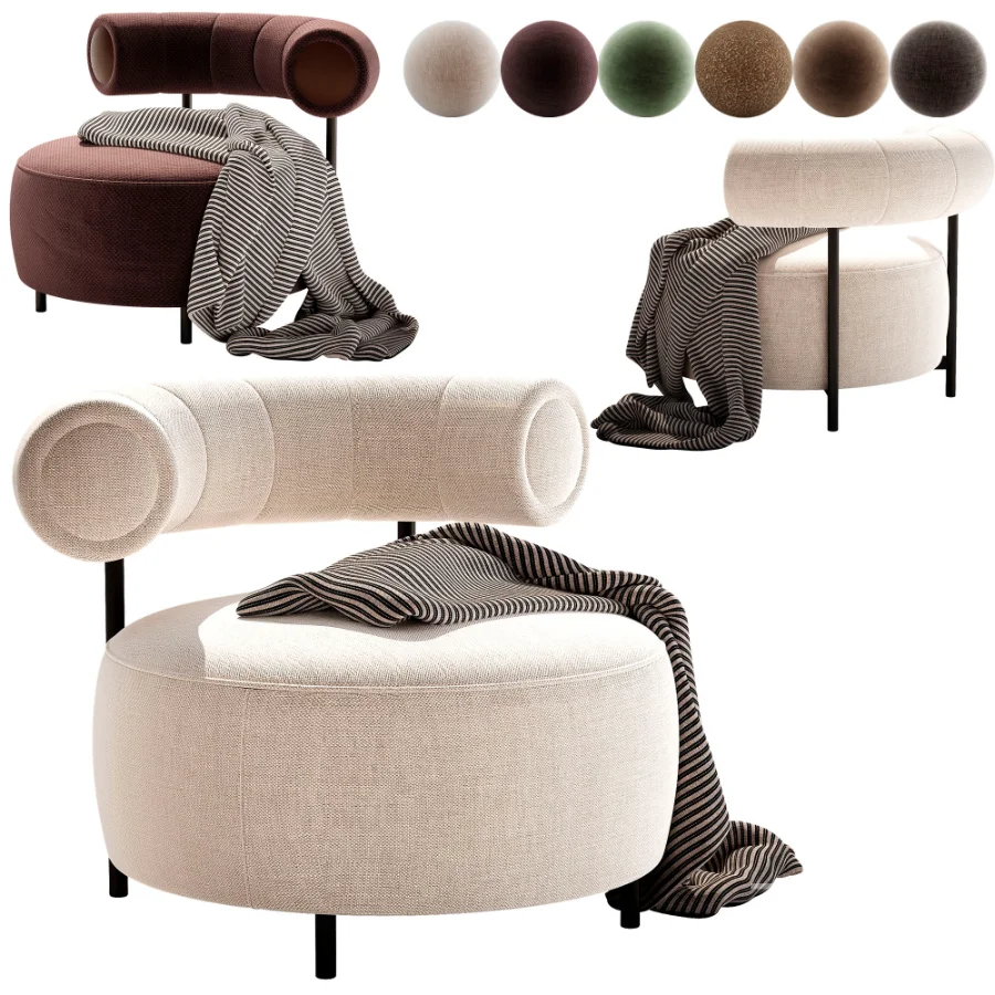 Naduvi Miley Velvet Right Cremekleurig Sofa Image 4