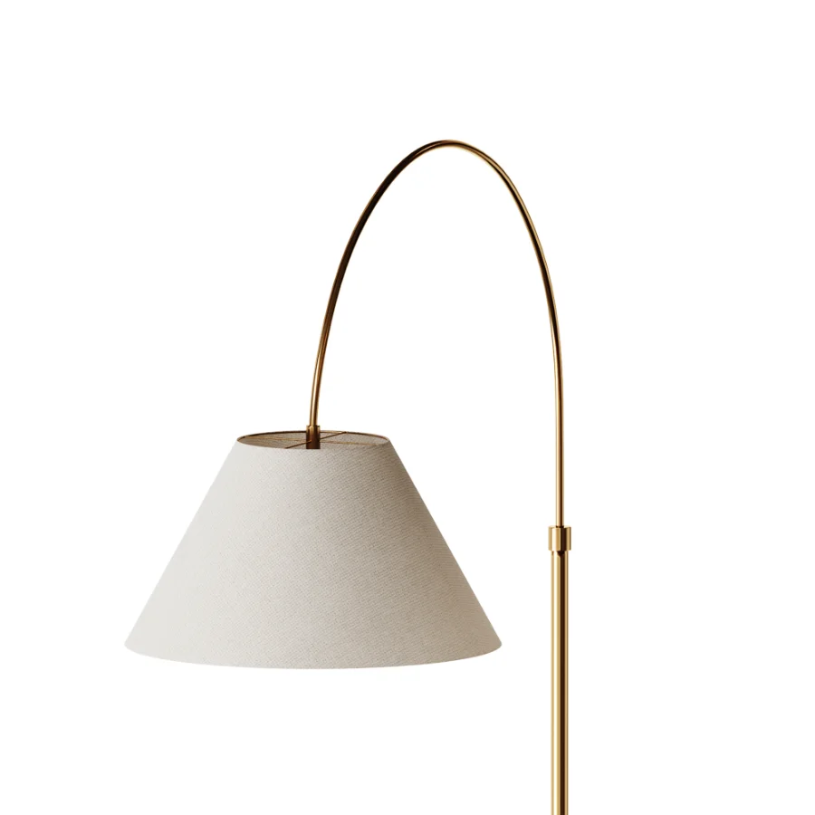 Sinclair Metal Arc Sectional Floor Lamp Image 2