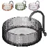 Glass countertop bathroom sink 4 colors - Thumbnail 1