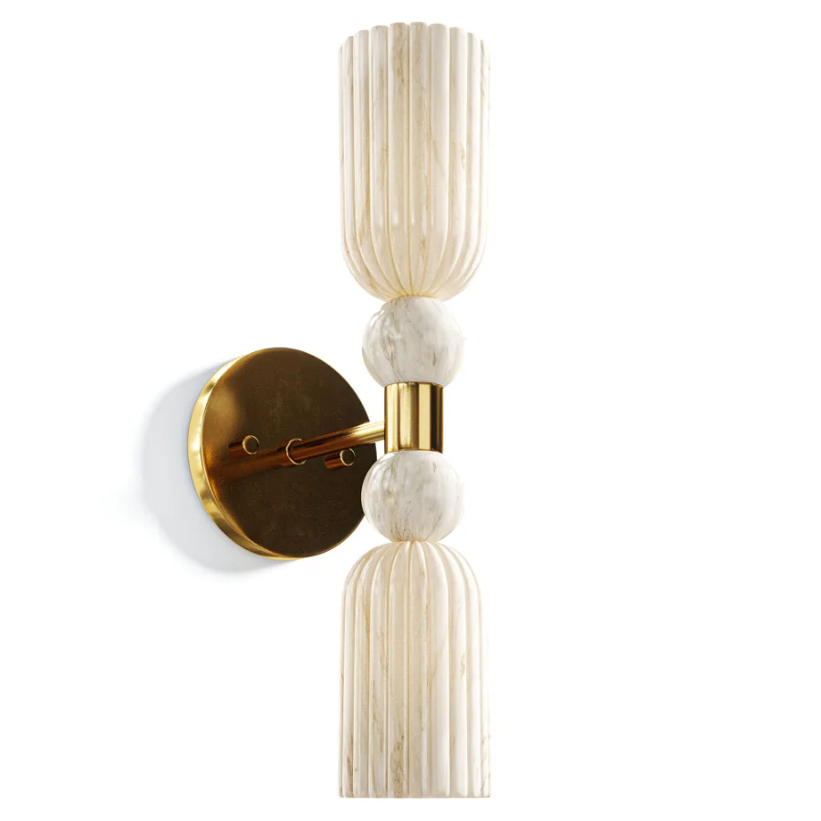 Luxurious wall lamp marble Image 1