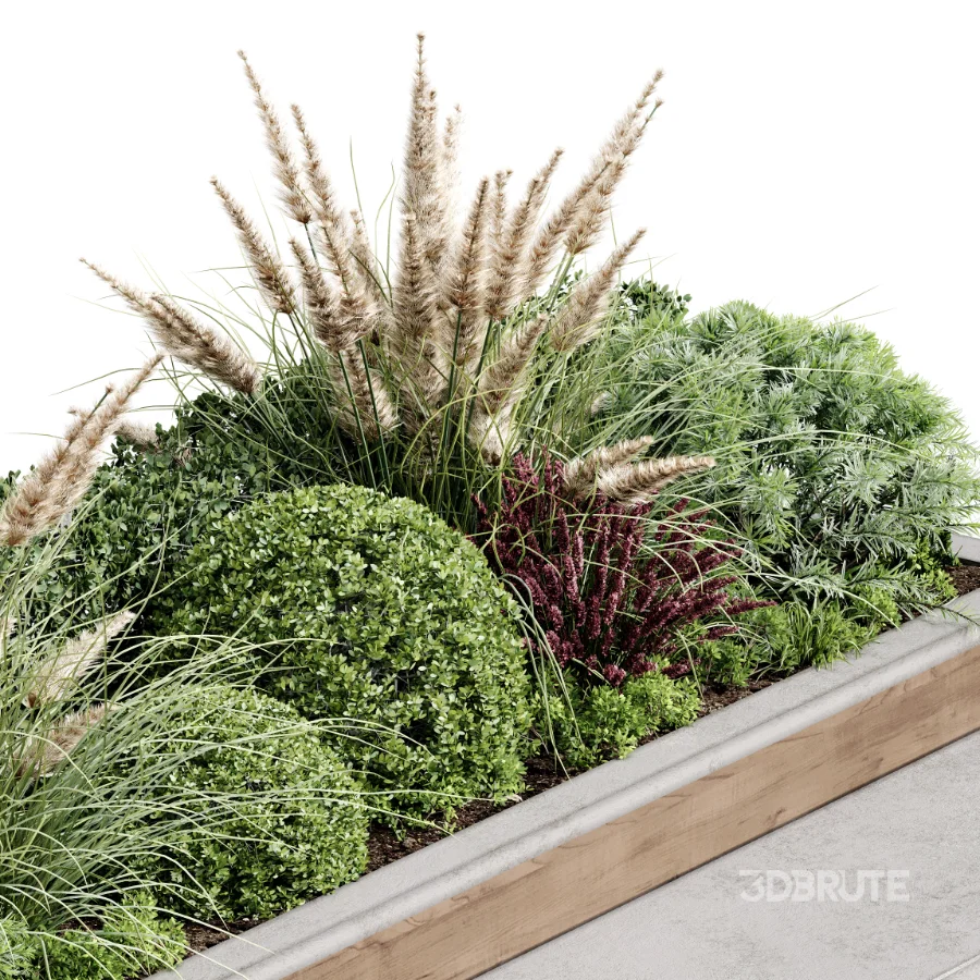 Bench with Plants – Urban Furniture 08 Image 4