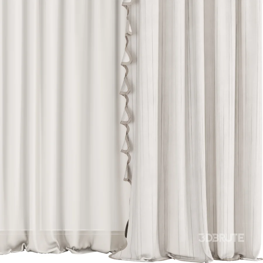 Silk and Cotton Curtain Set 125 Image 5