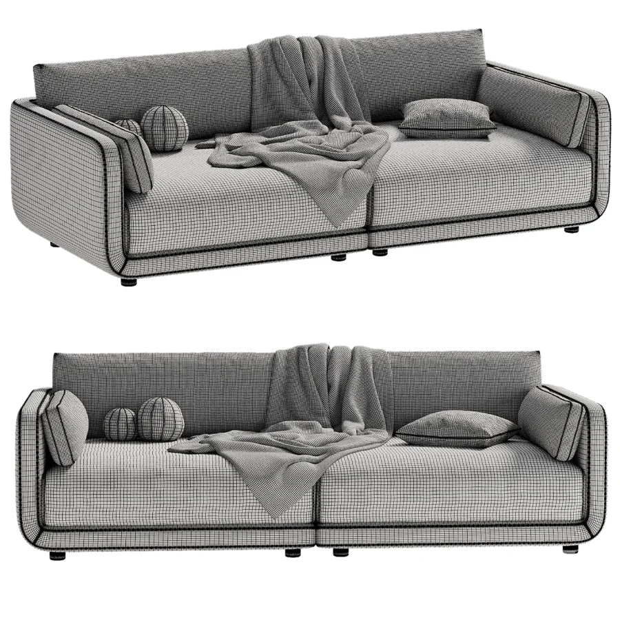 Naples Upholstered Sofa Image 3