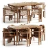 Dining set Teti Chair Extending Dining Table - Thumbnail 3