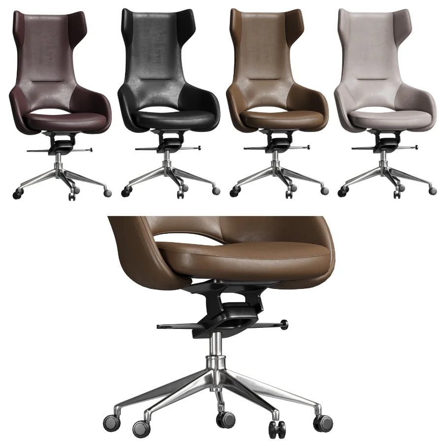 Cosmo High Back Swivel Executive Chair Black Image 5