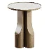 Stigido Round walnut Side table BY AMPM - Thumbnail 2