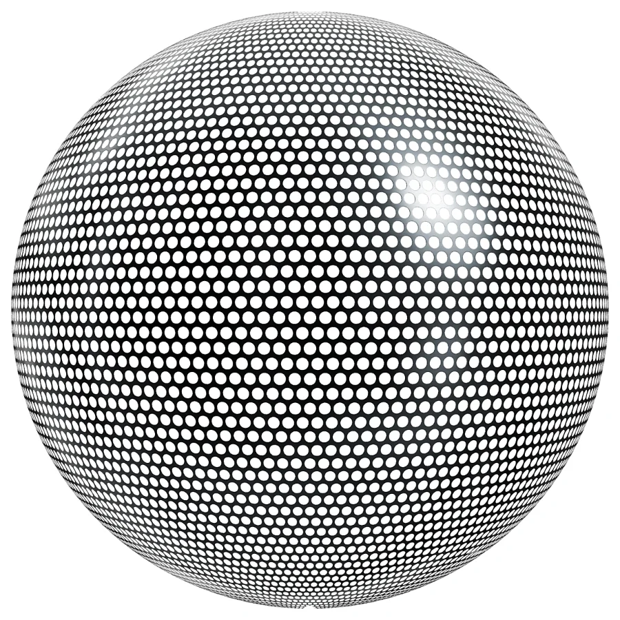 FB327 Metal Patterned circular steel | PBR | 6MAT | 4K Image 4