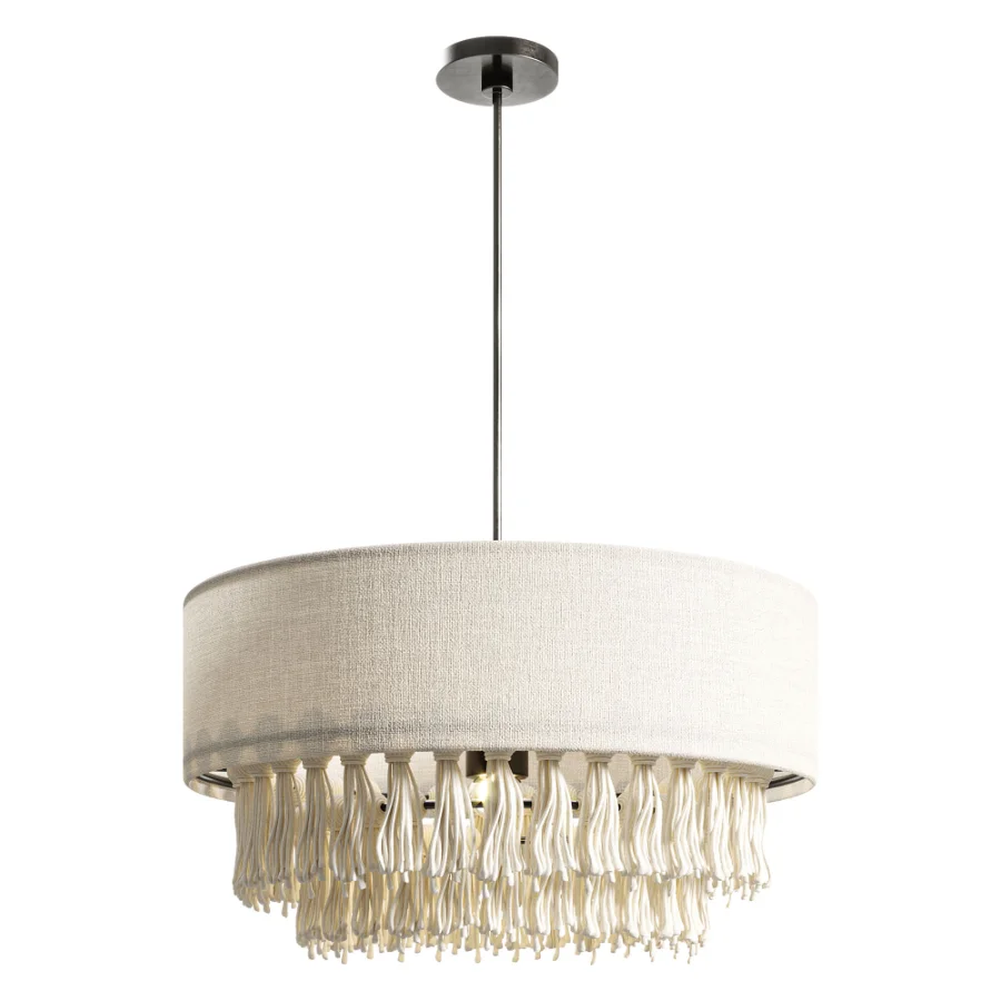 Bohemian Hemp Rope Tassel Chandelier Image 2